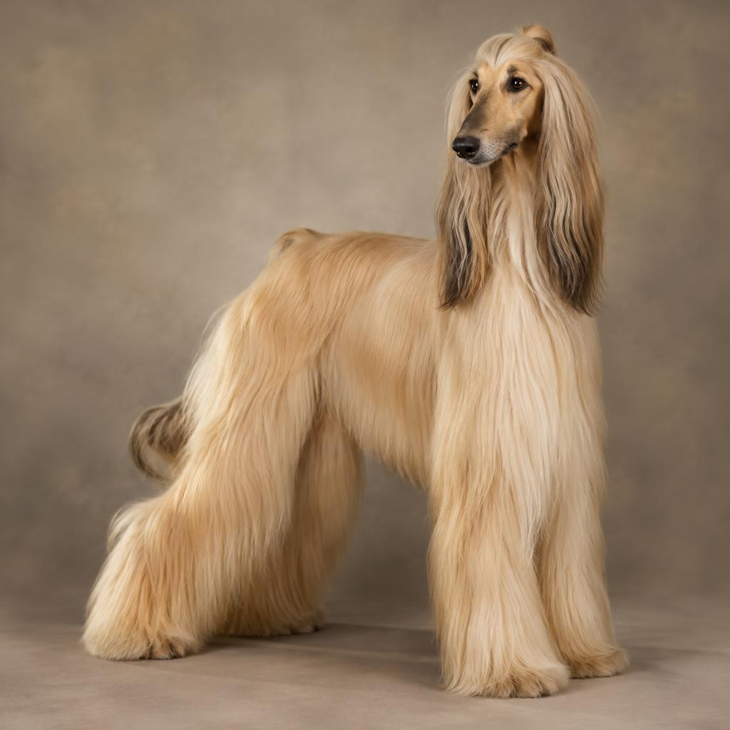 Afghan Hound dog portrait