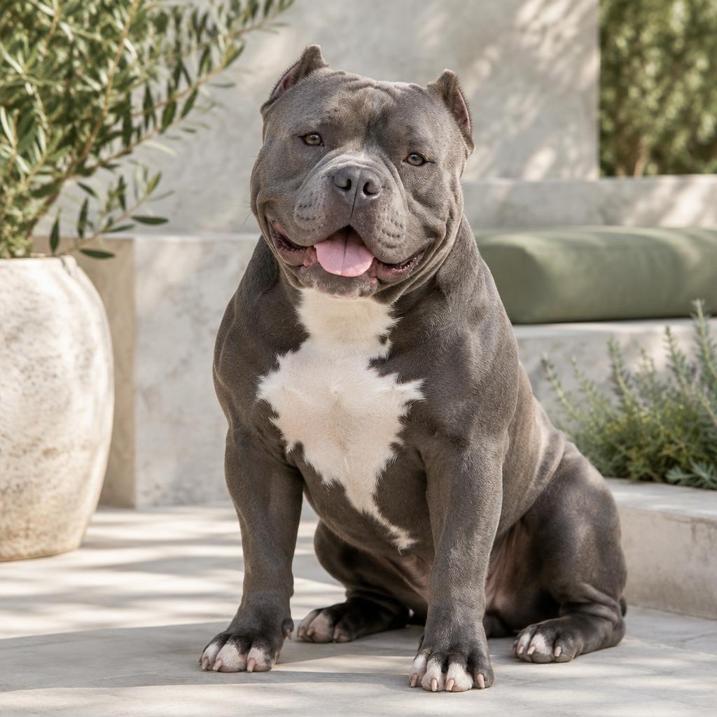 American Bully dog portrait