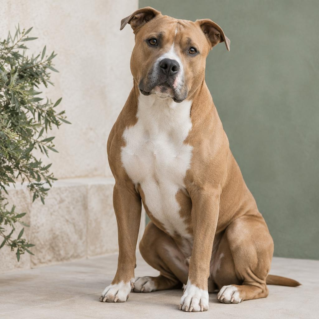 American Staffordshire Terrier dog portrait