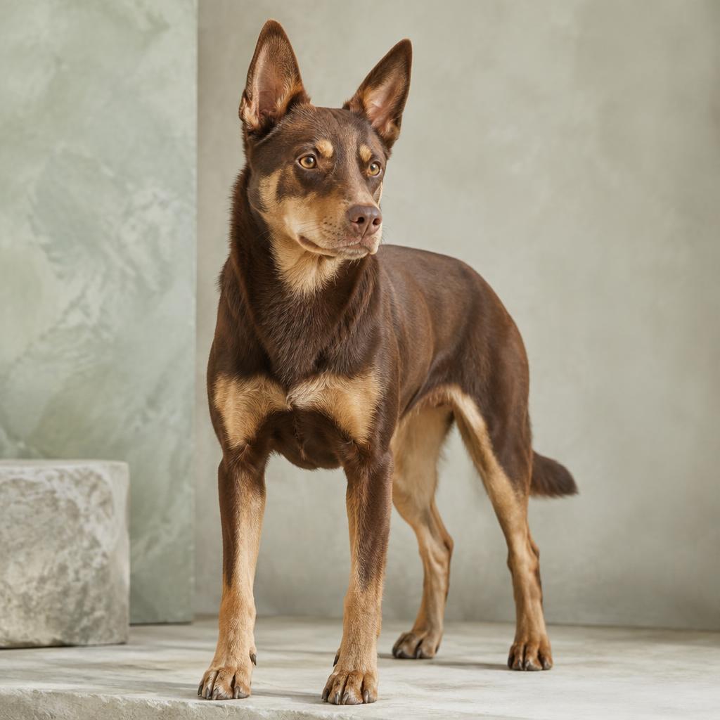 Australian Kelpie dog portrait