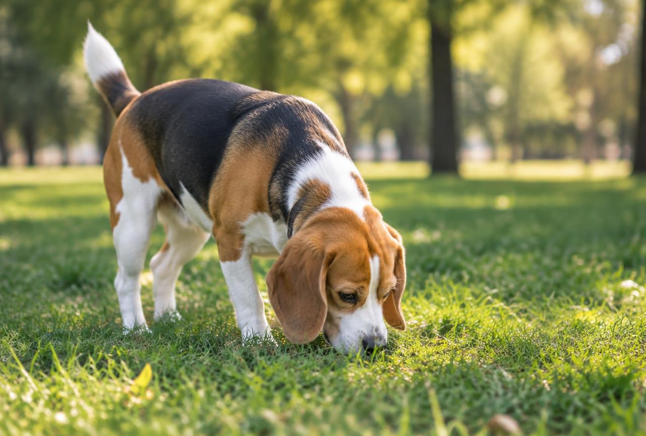 Beagle dog portrait