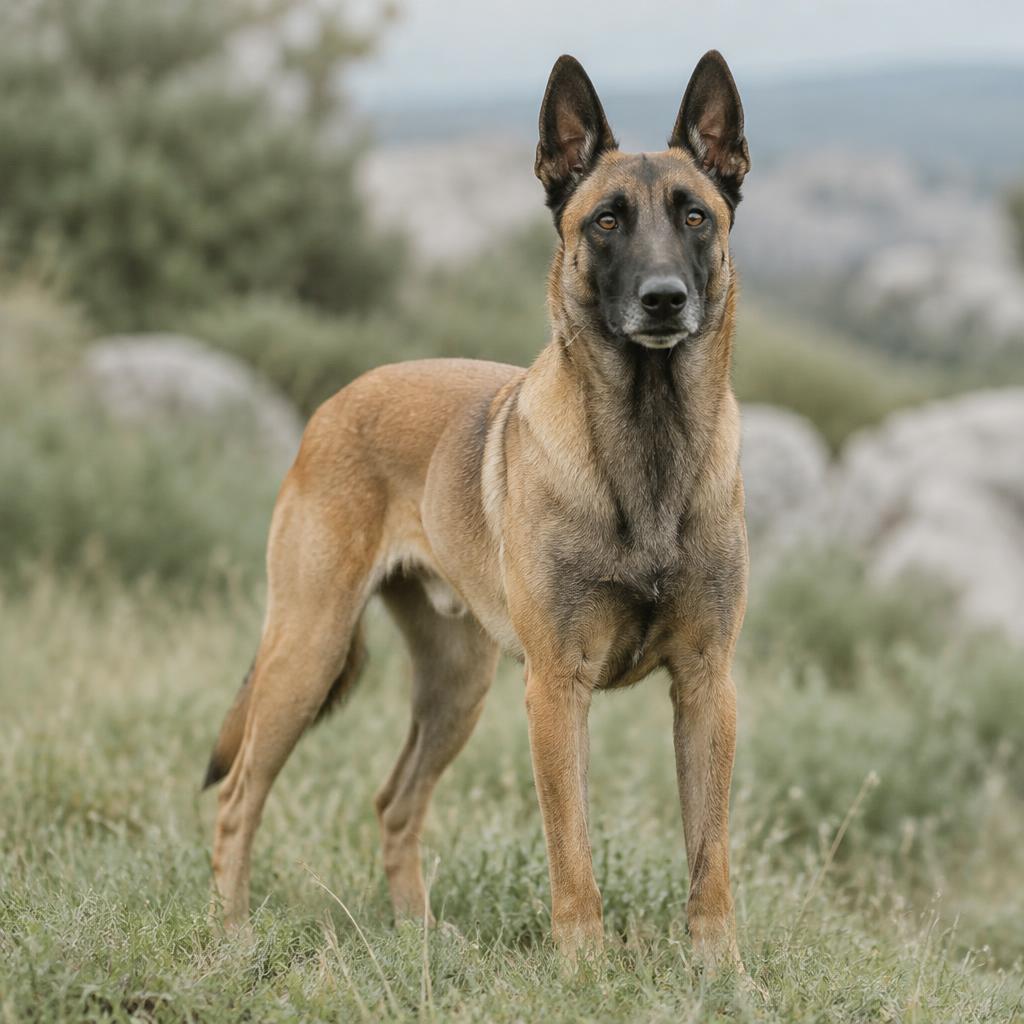 Belgian Malinois dog portrait