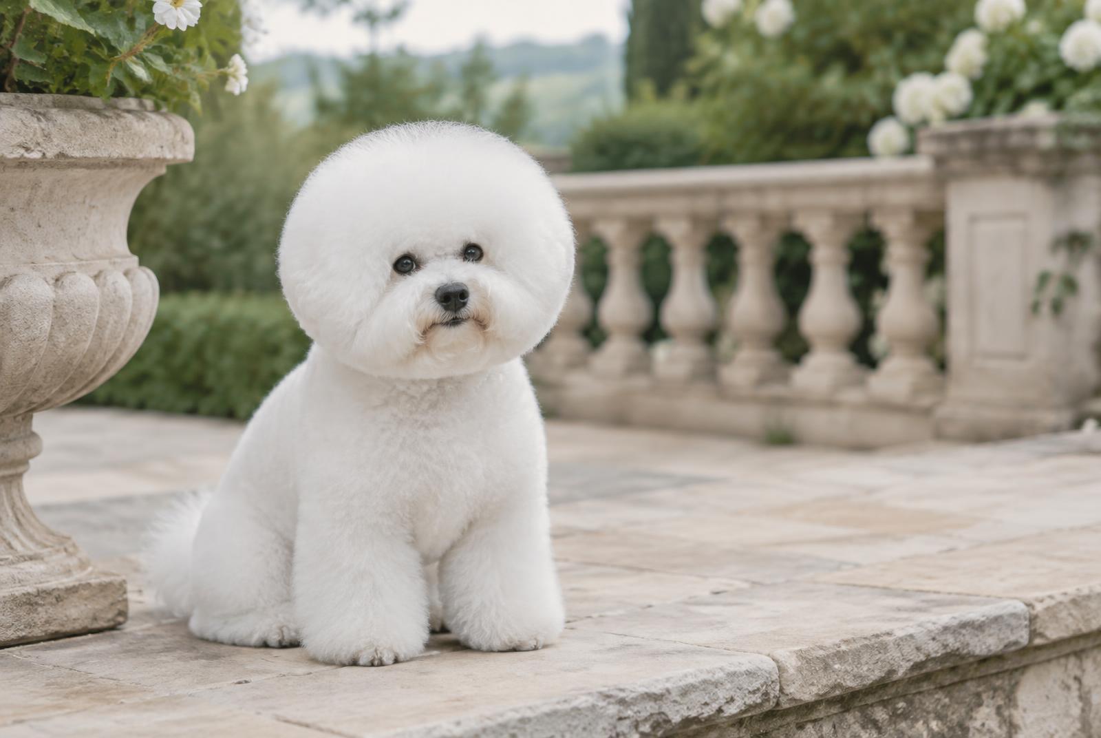 Bichon Frise dog portrait