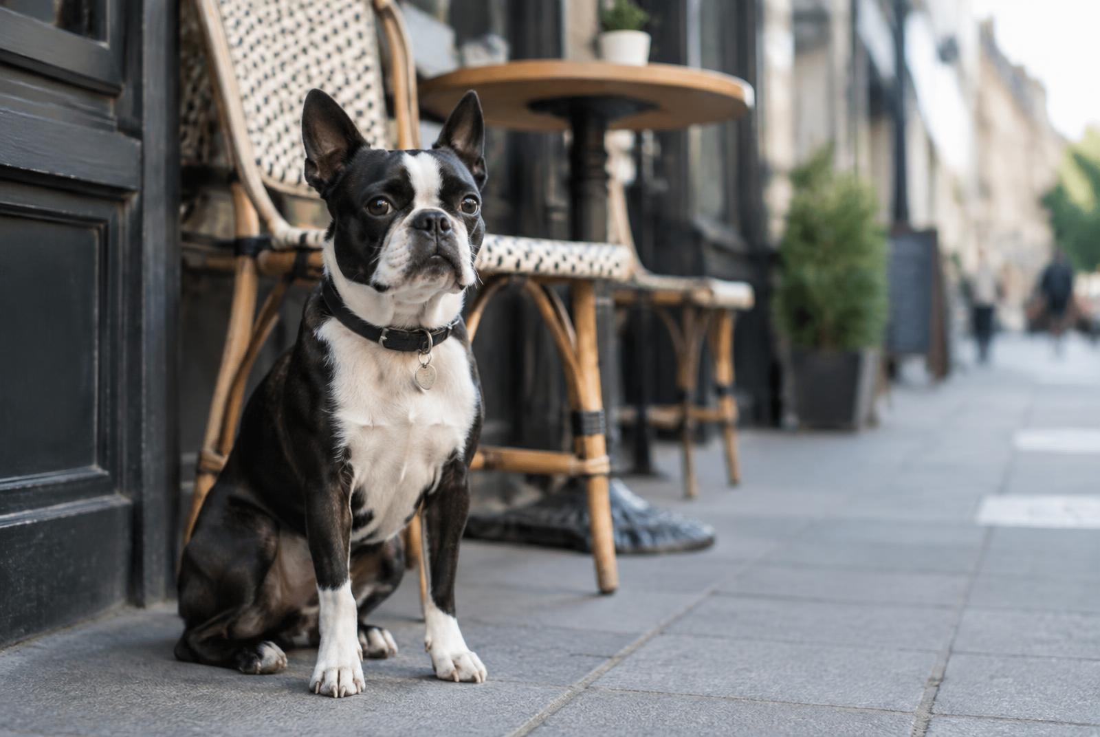 Boston Terrier dog portrait