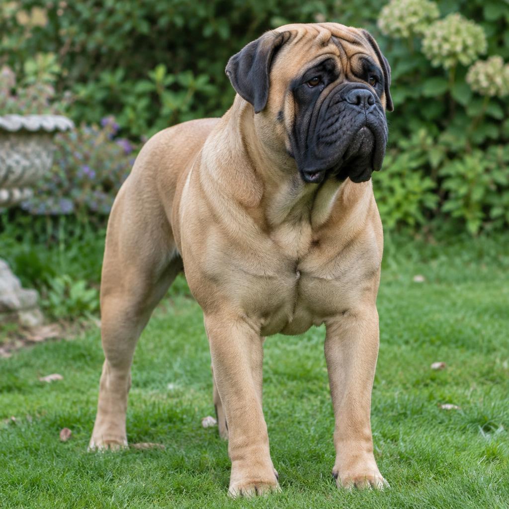 Bullmastiff dog portrait