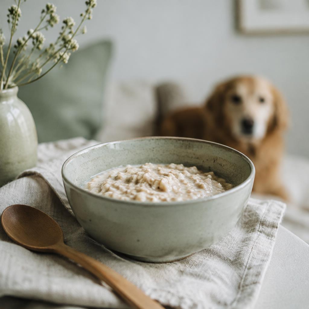 Cover photo for the article Can Dogs Eat Oatmeal? Cooked, Raw and Flavoured