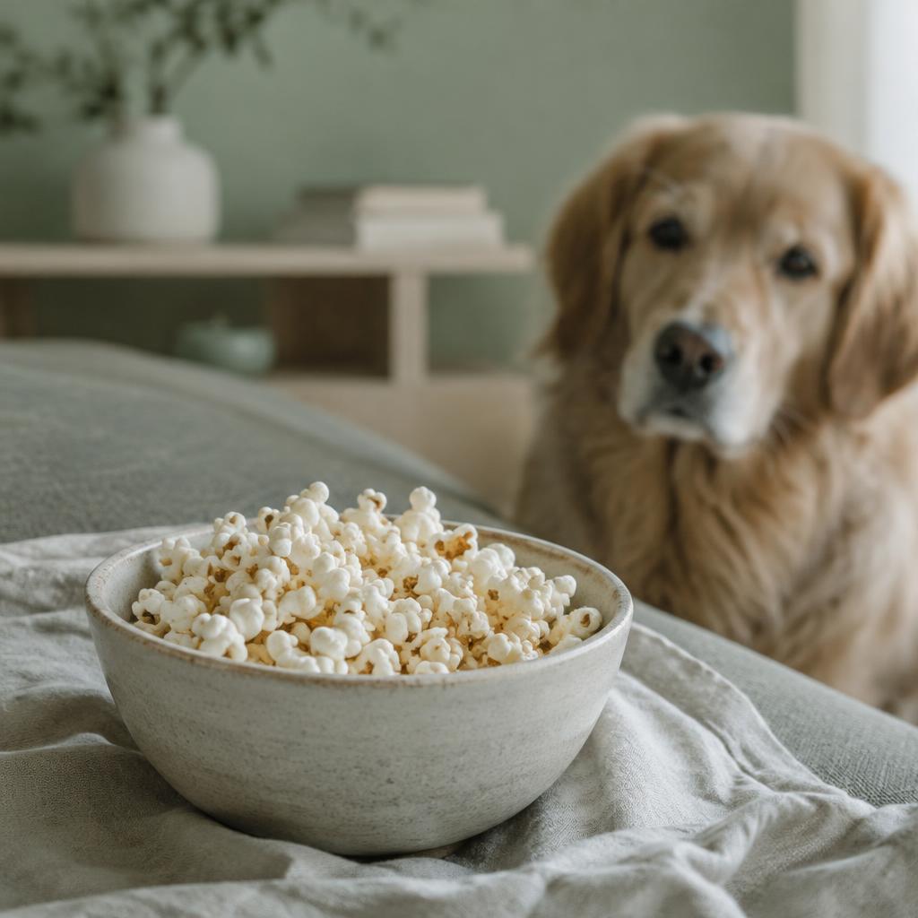 Cover photo for the article Can Dogs Eat Popcorn? Plain, Buttered and Kernels