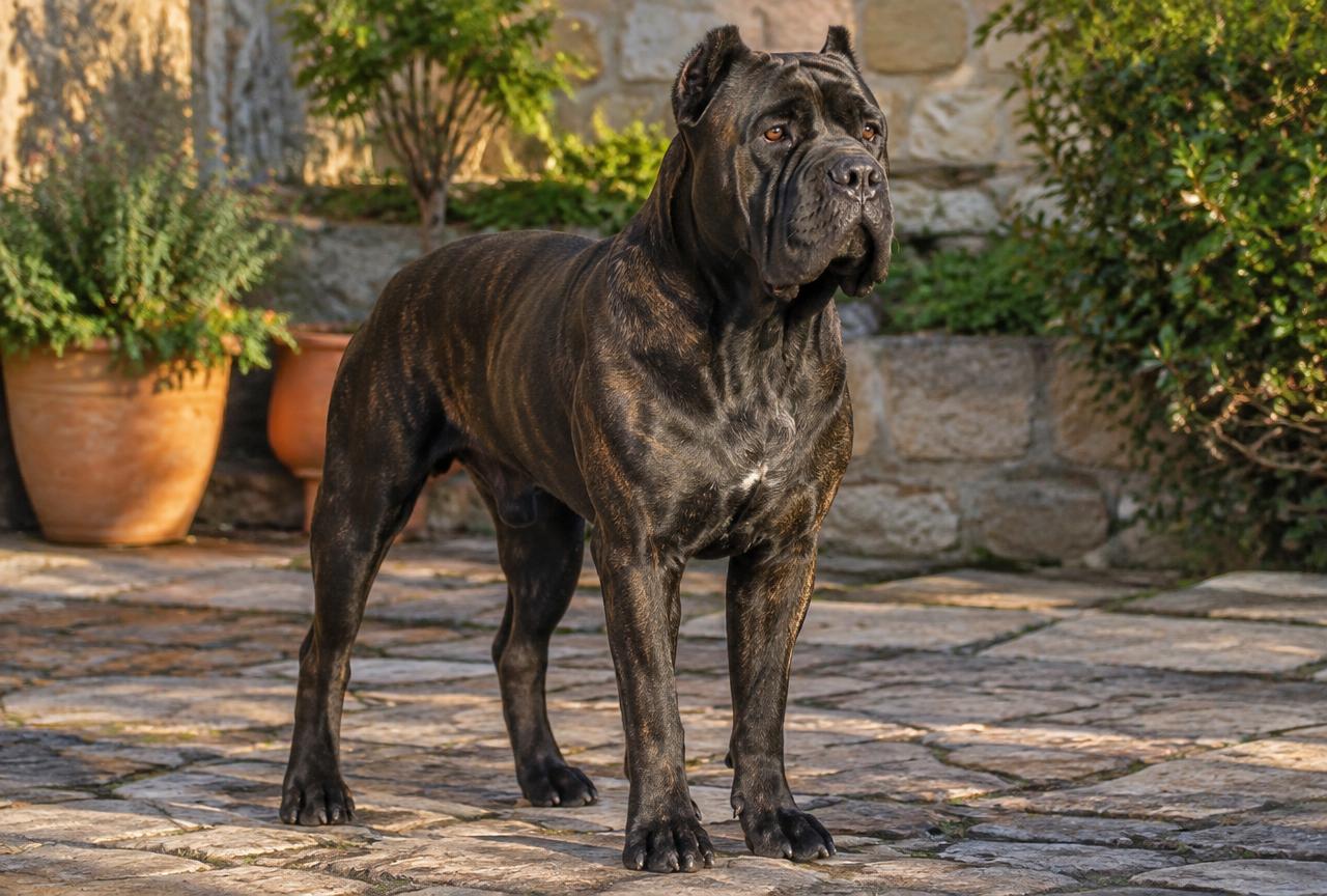 Cane Corso dog portrait