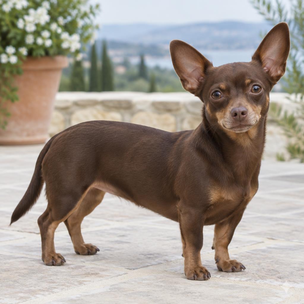 Chiweenie dog portrait