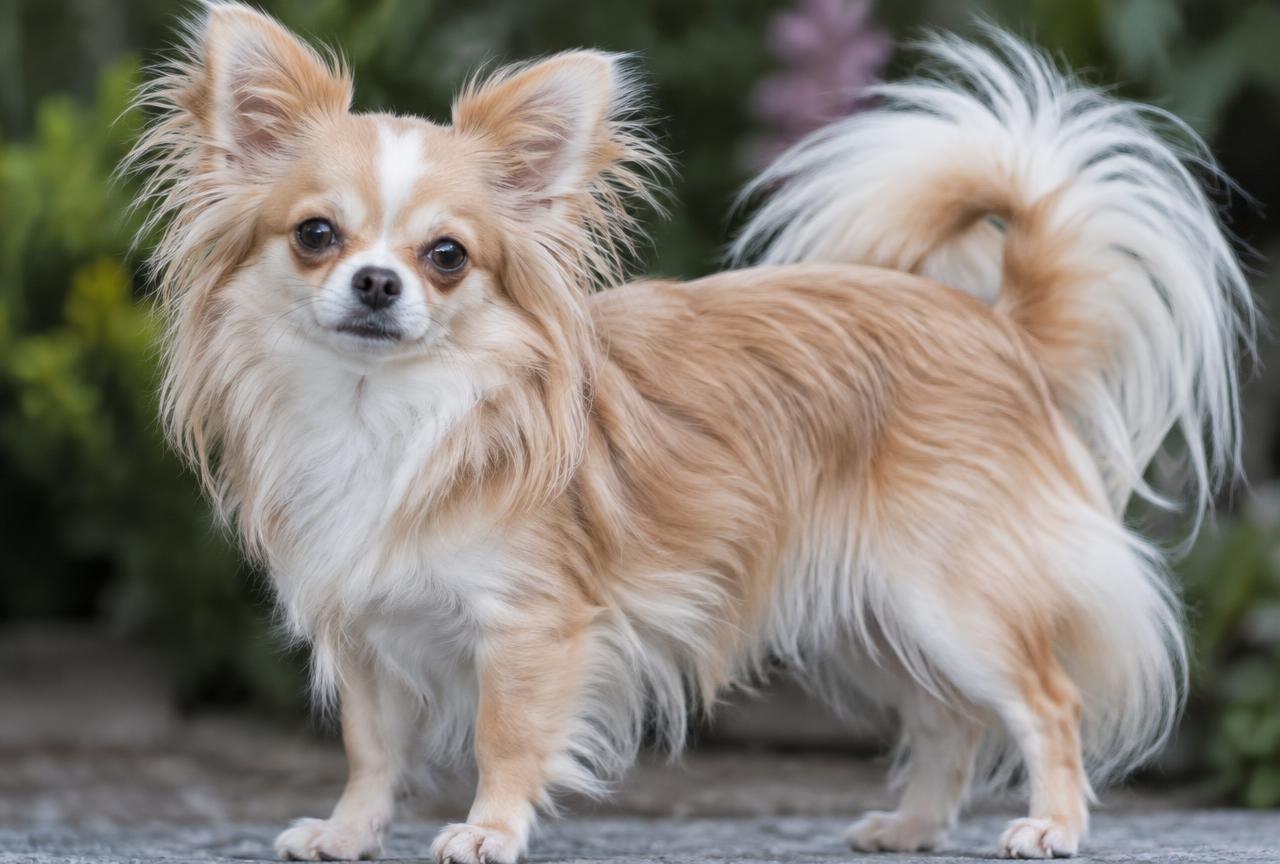 Close up of a smooth-coated Chihuahua's face
