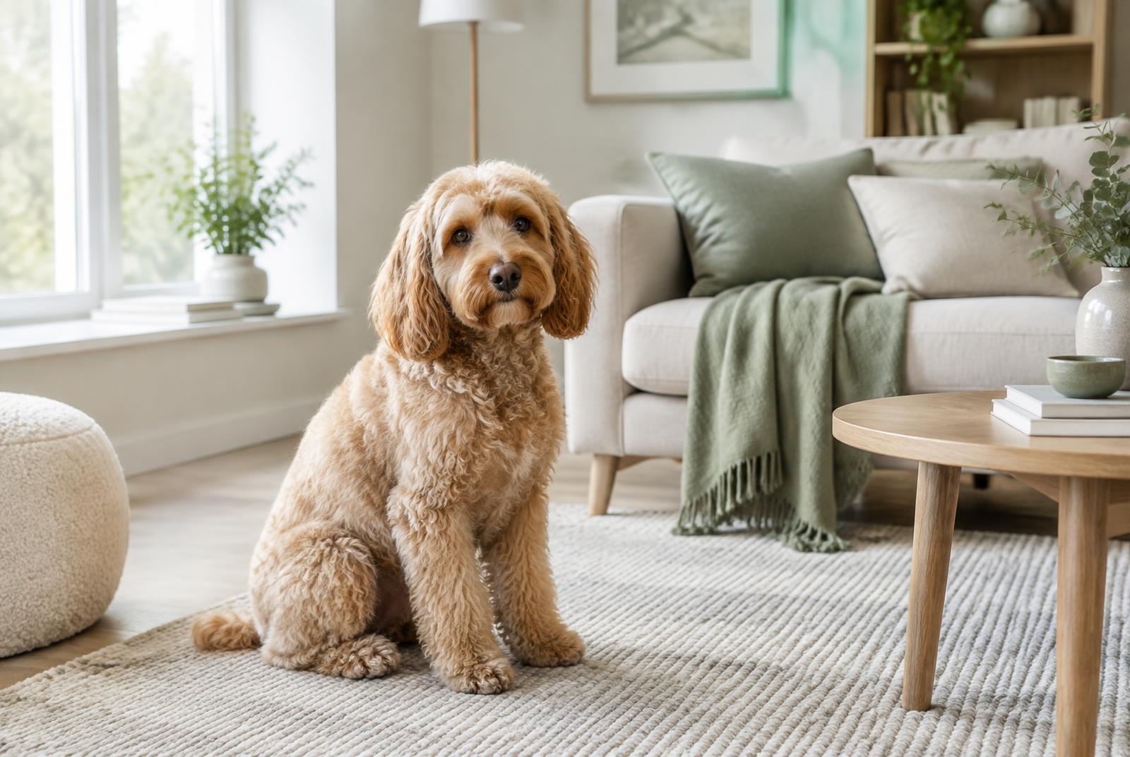 Cockapoo dog portrait