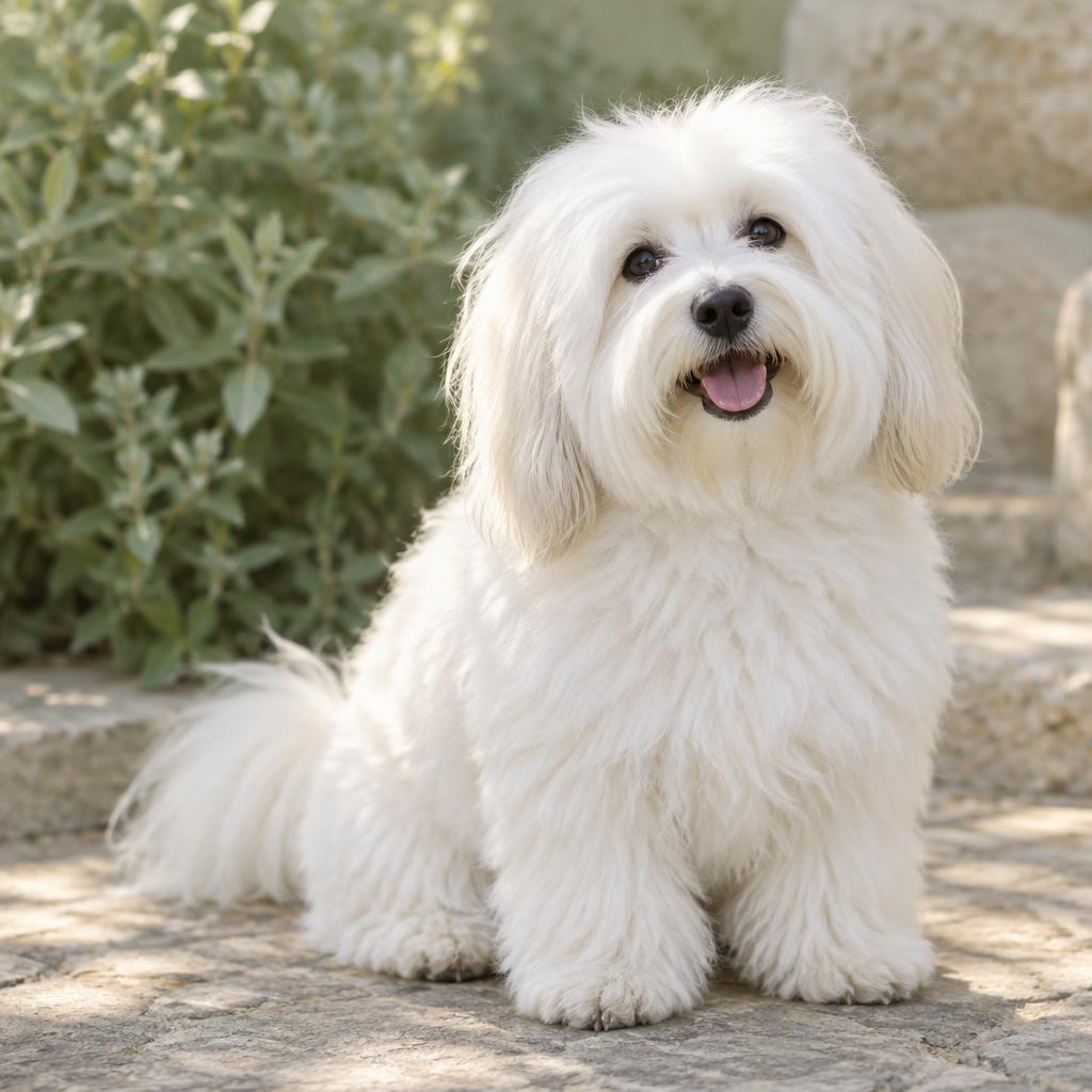 Coton de Tulear dog portrait