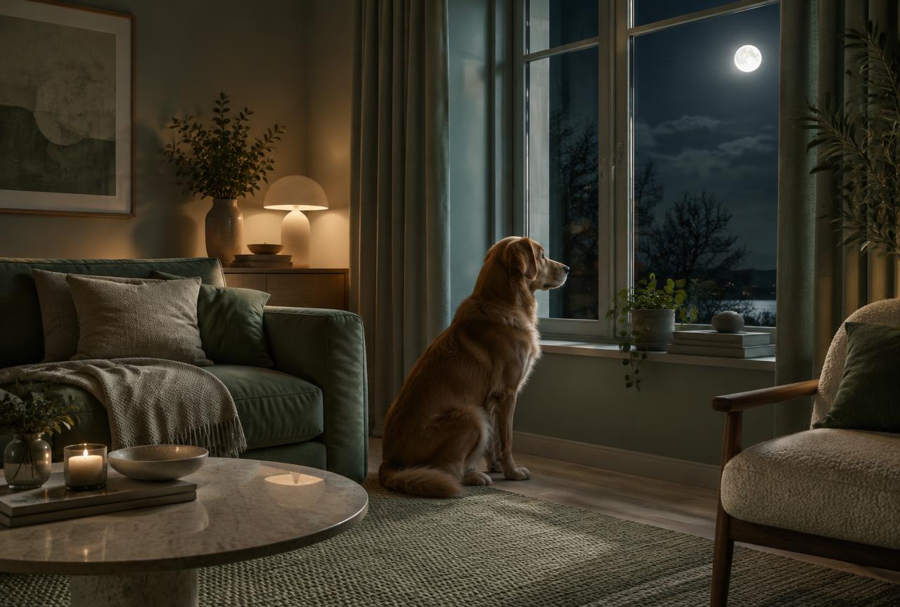 Cover photo for the article Dog Barking at Night: Causes and How to Stop It