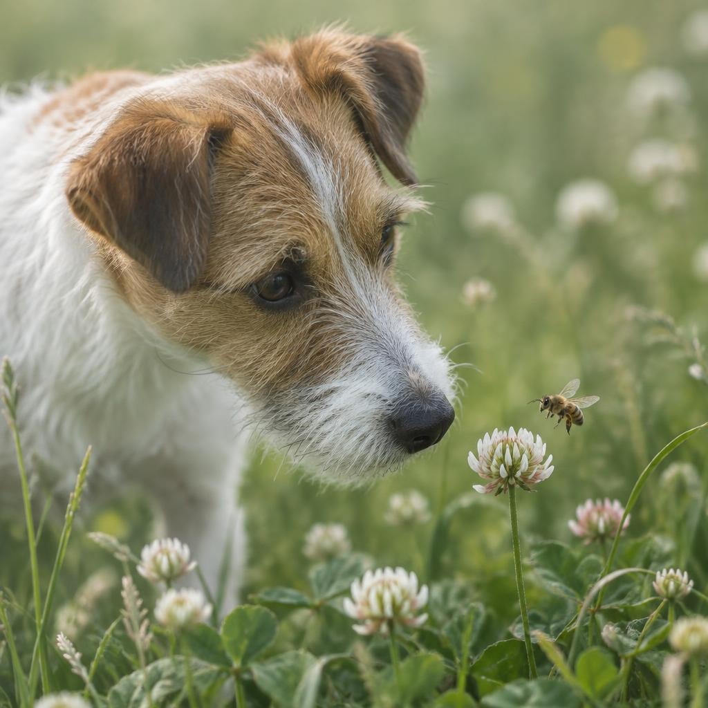 Cover photo for the article Dog Bee Sting: What to Do in the First Hour