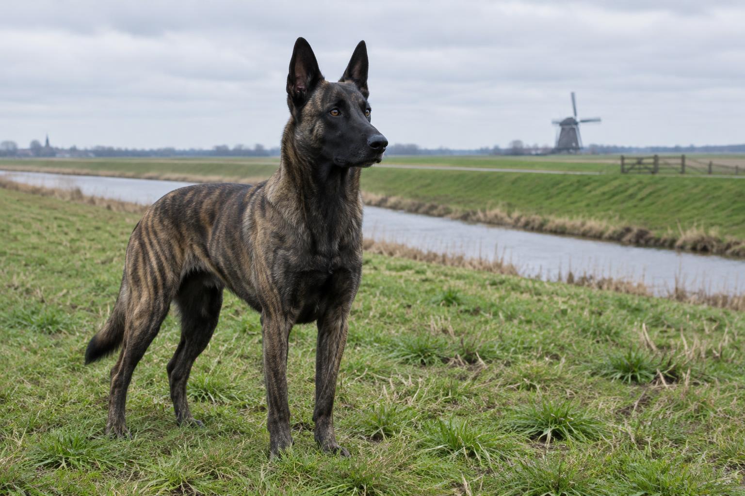 Dutch Shepherd dog portrait