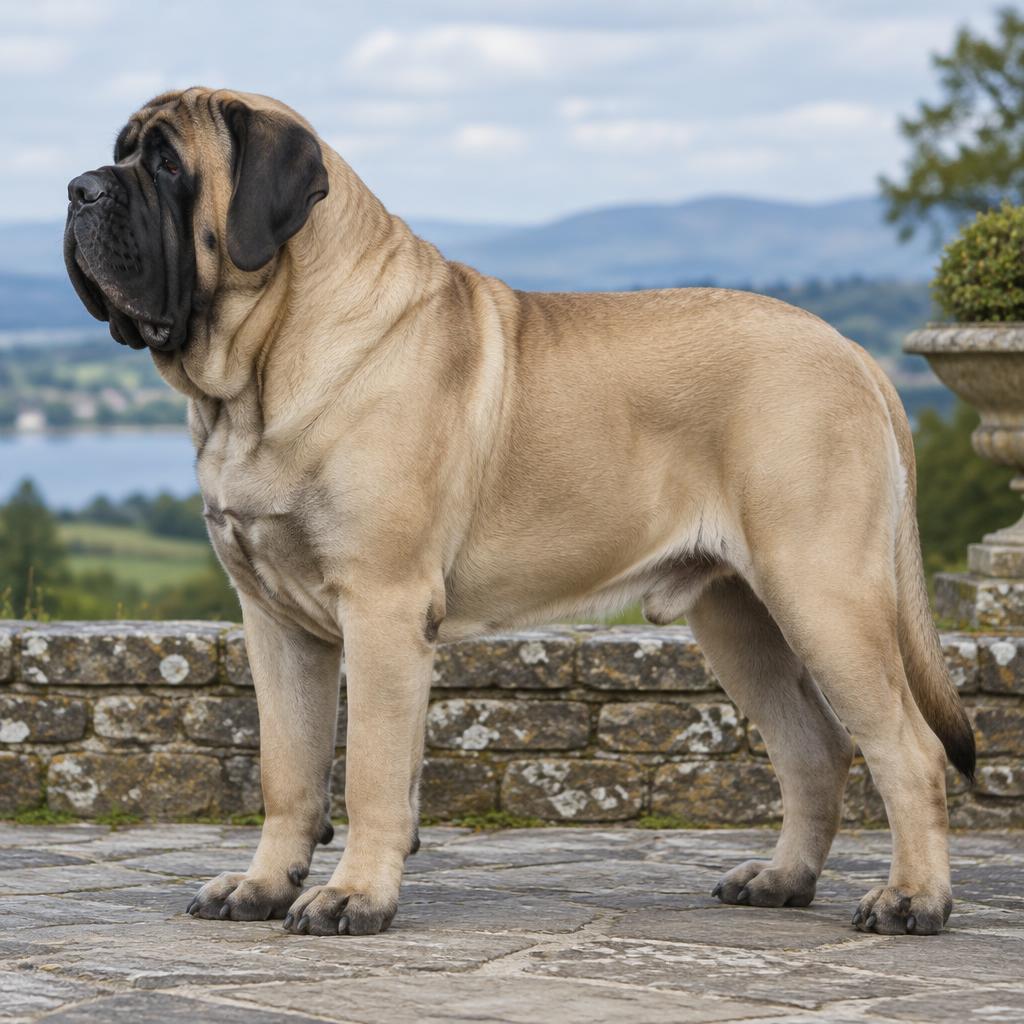 English Mastiff dog portrait