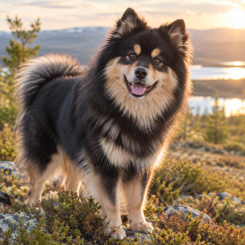 Finnish Lapphund dog portrait