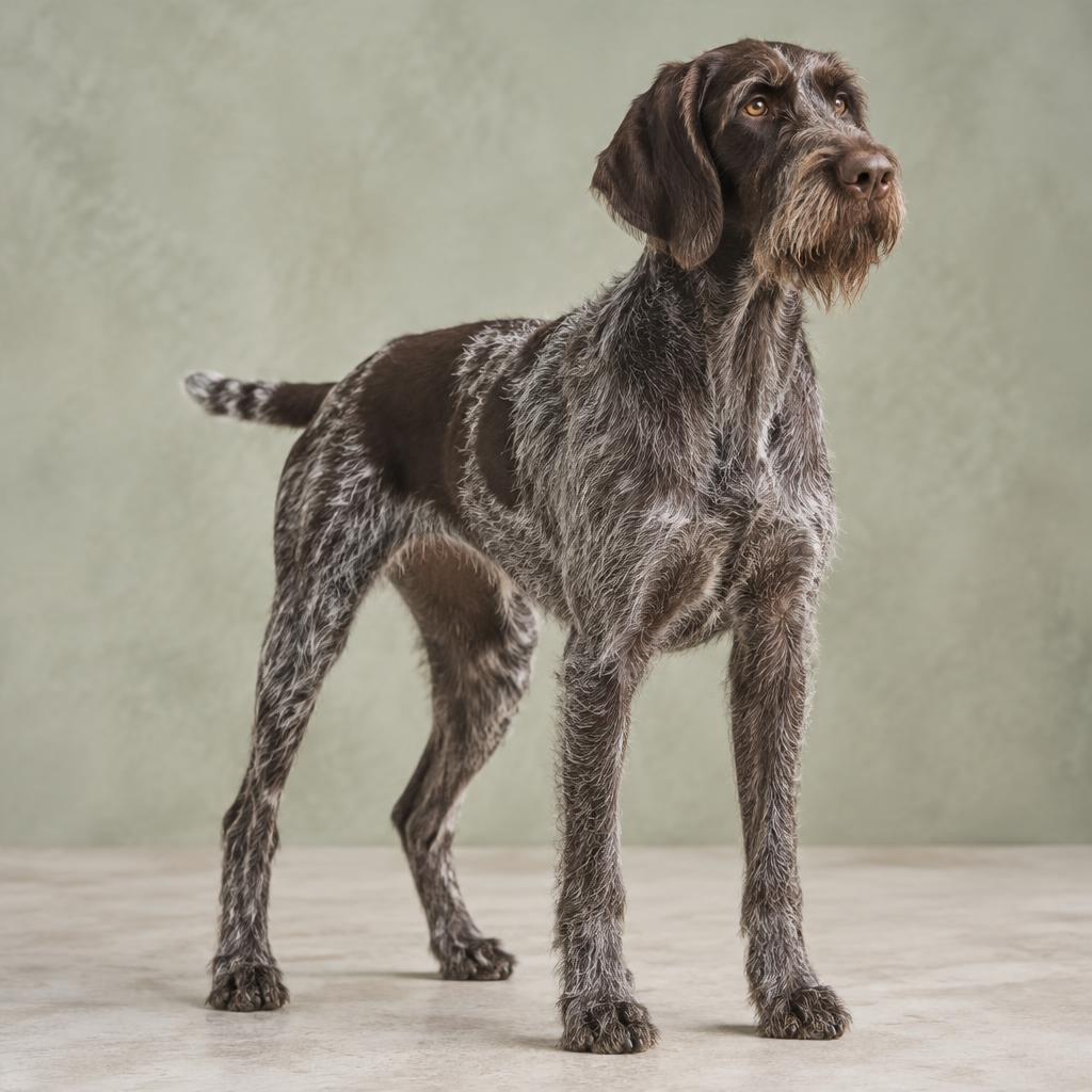 German Wirehaired Pointer dog portrait
