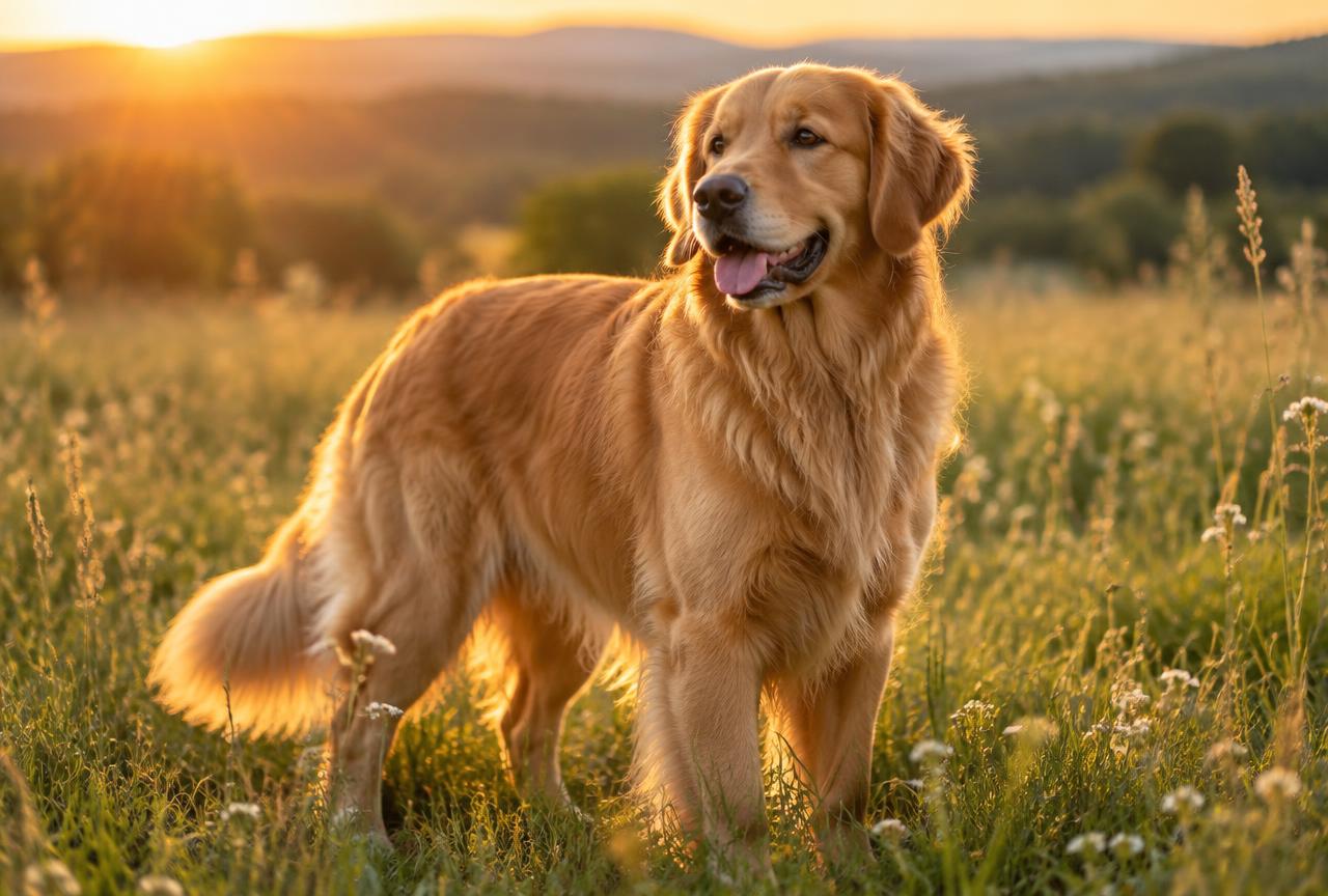 Golden Retriever dog portrait
