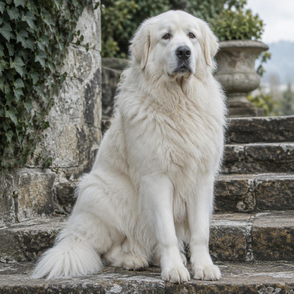Great Pyrenees dog portrait
