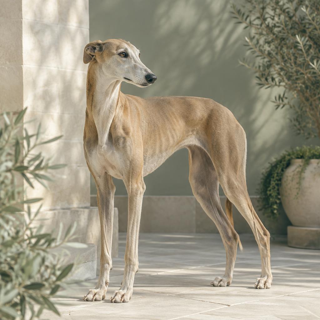 Greyhound dog portrait