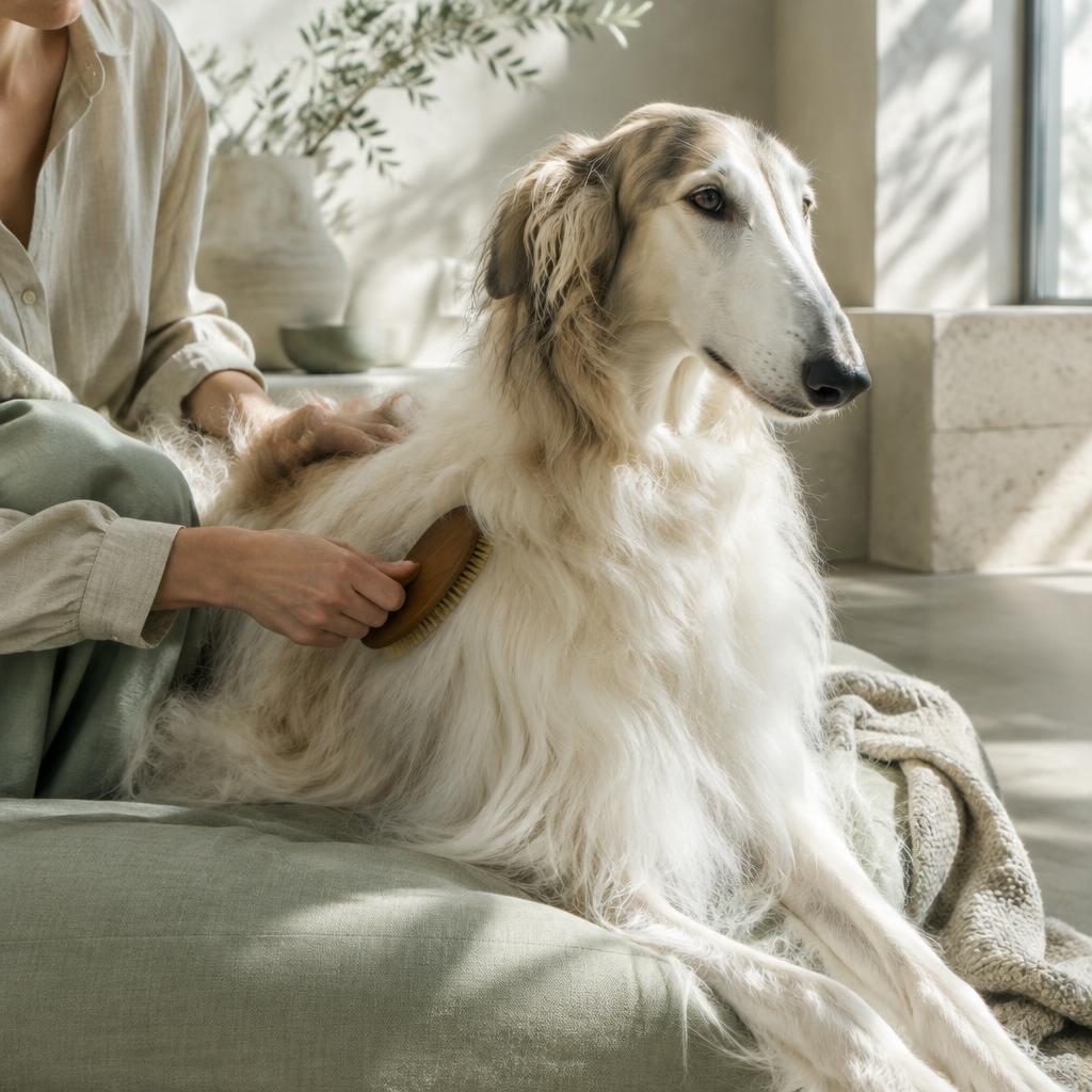 Borzoi grooming