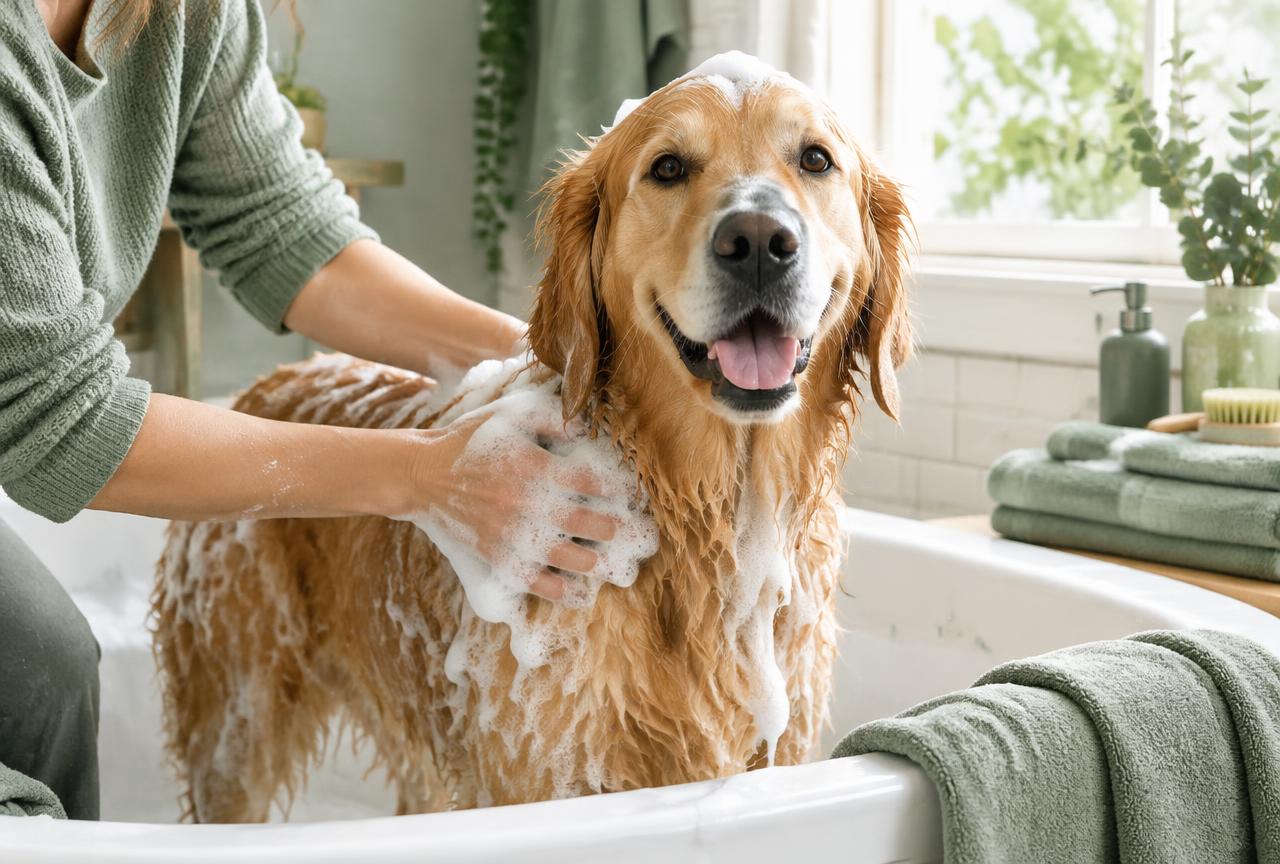 Cover photo for the article How Often Should You Bathe a Dog? By Coat and Lifestyle