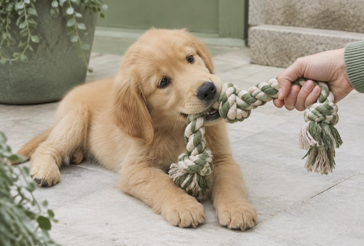 Cover photo for the article How to Stop a Puppy Biting: A Week-by-Week Plan