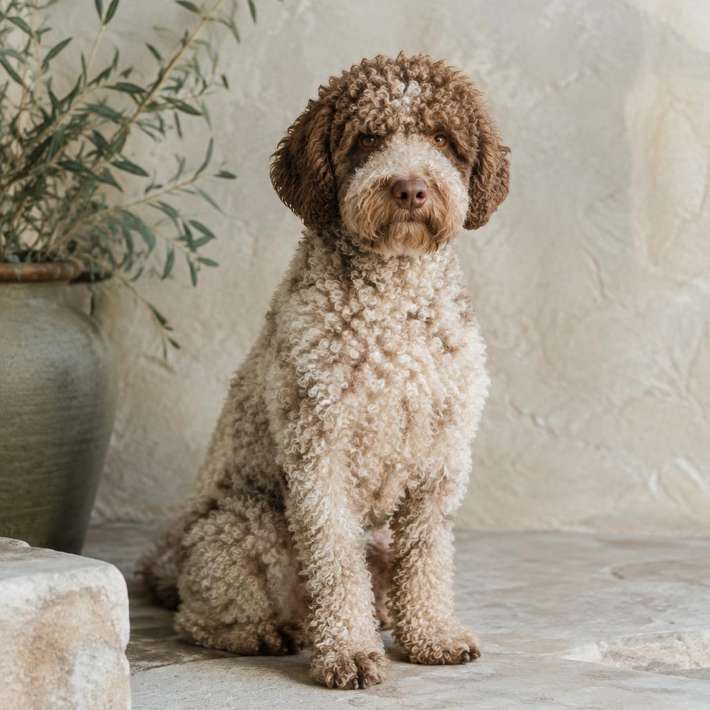 Lagotto Romagnolo dog portrait