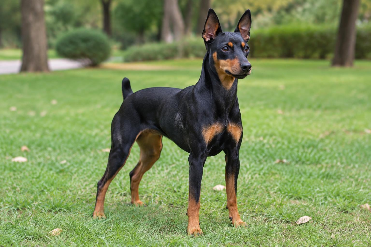 Miniature Pinscher dog portrait