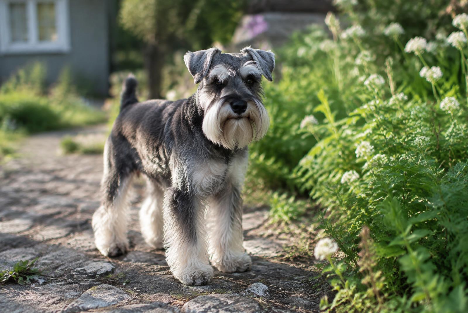 Miniature Schnauzer dog portrait