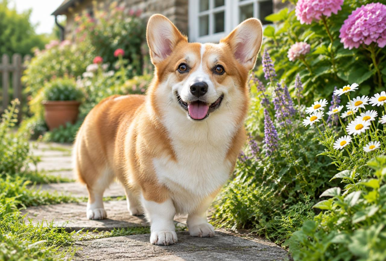 Pembroke Welsh Corgi dog portrait