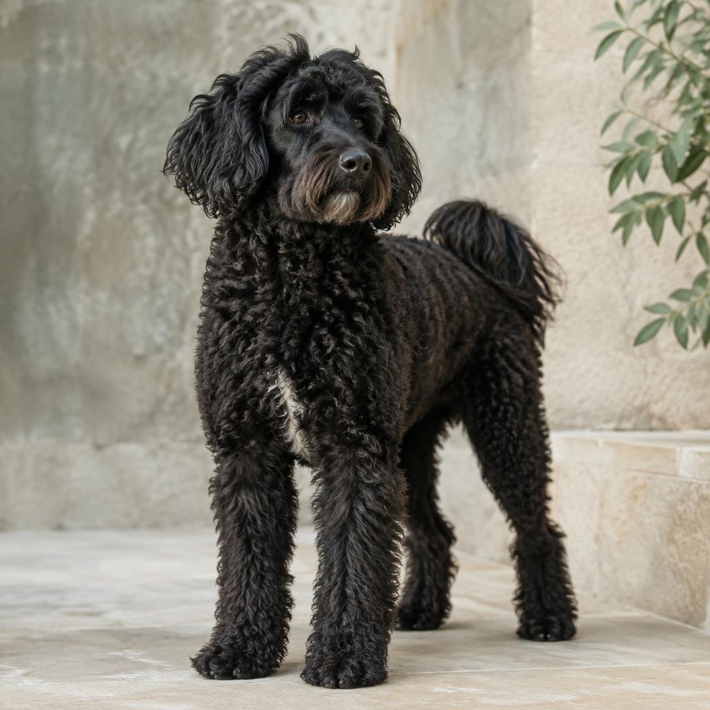 Portuguese Water Dog dog portrait