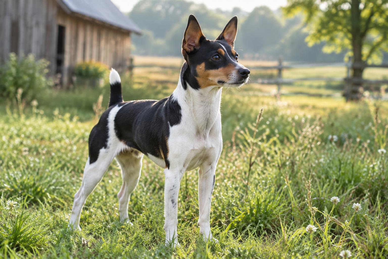 Rat Terrier dog portrait