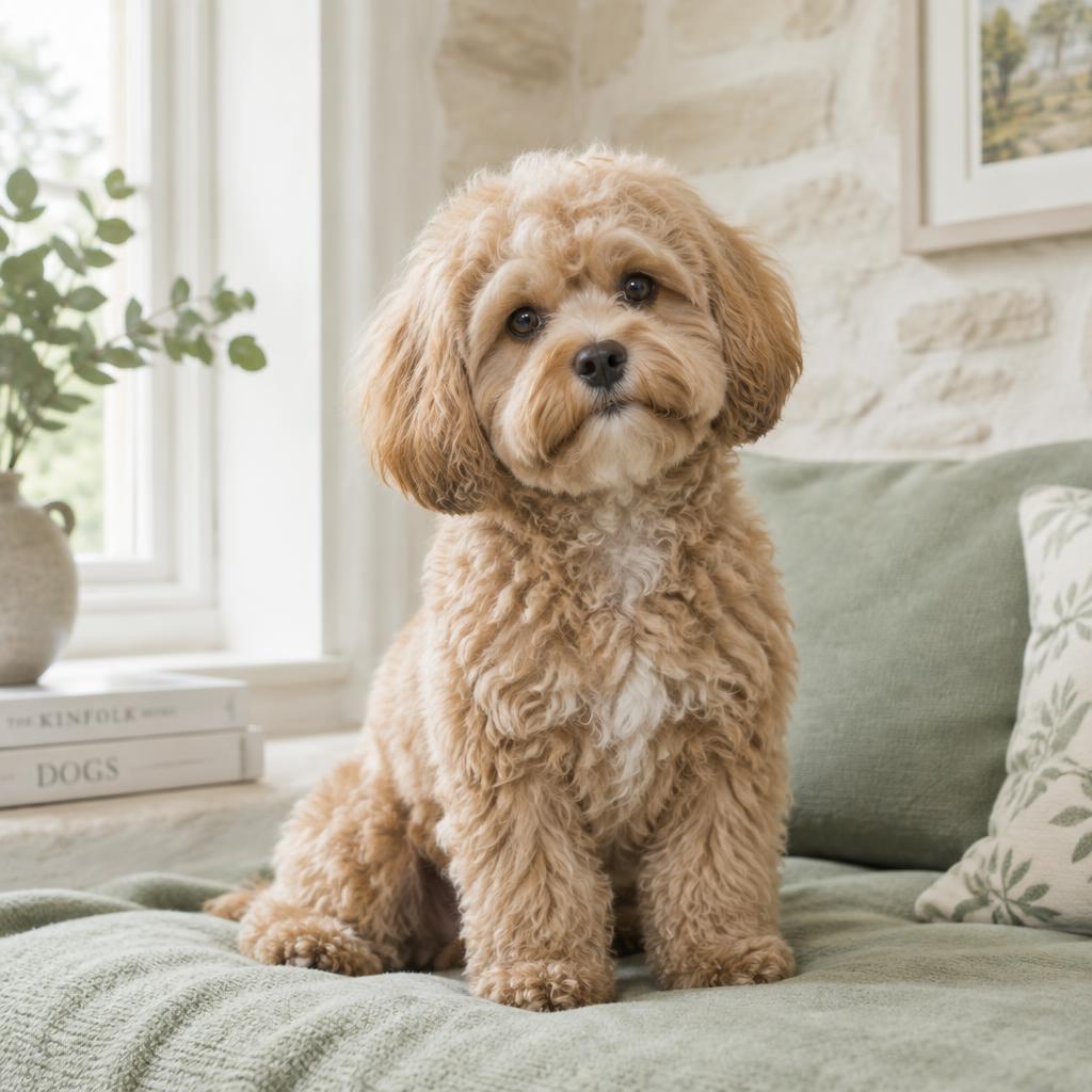 Shih-Poo dog portrait