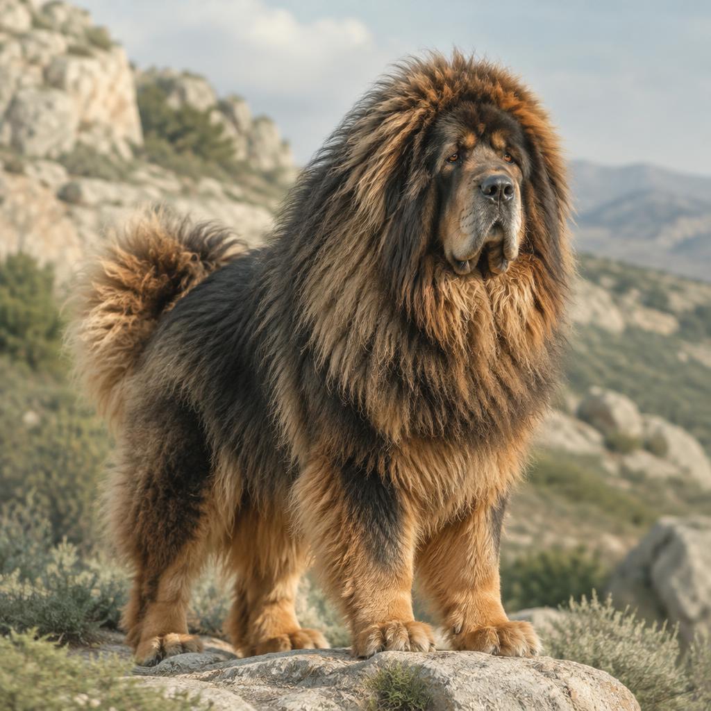 Tibetan Mastiff dog portrait