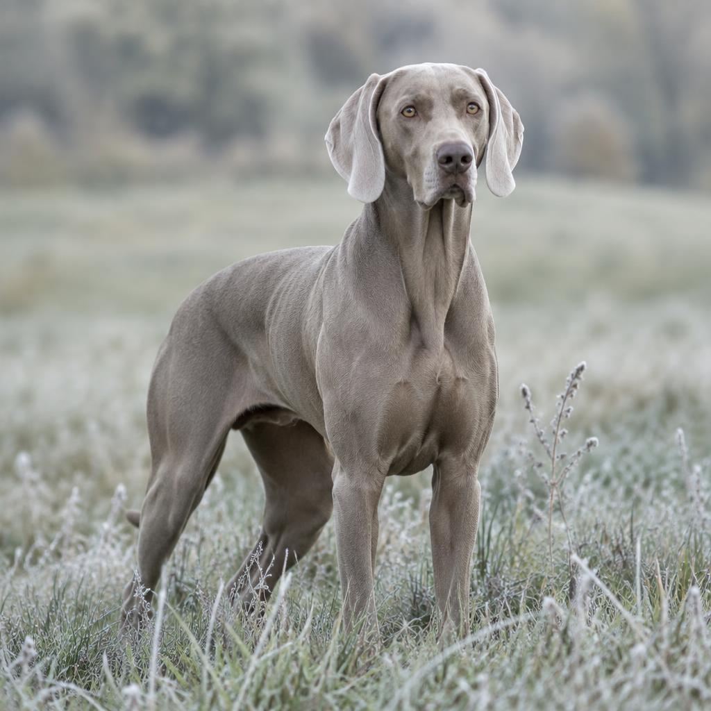 Weimaraner dog portrait
