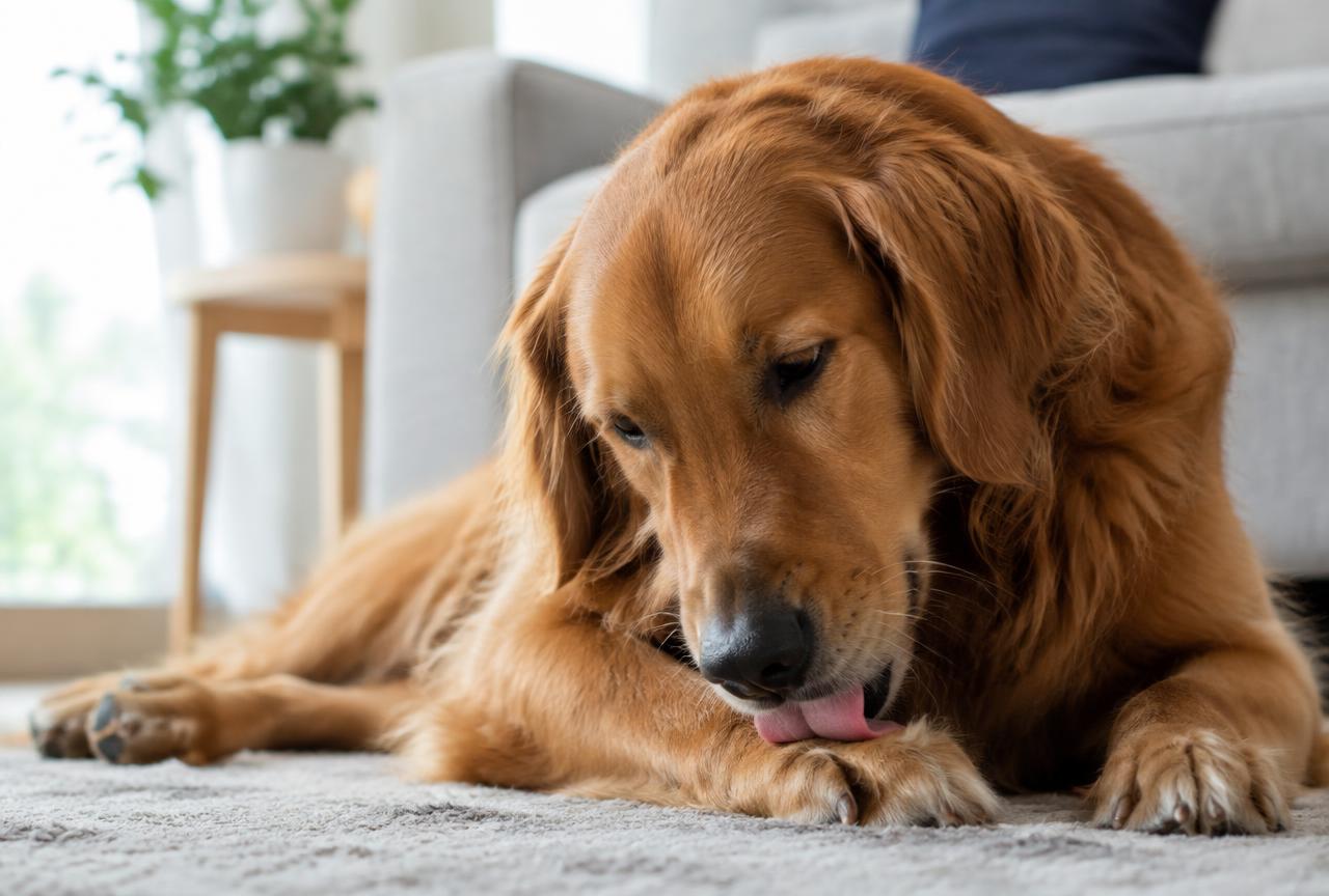Cover photo for the article Why Do Dogs Lick Their Paws? Causes and Fixes