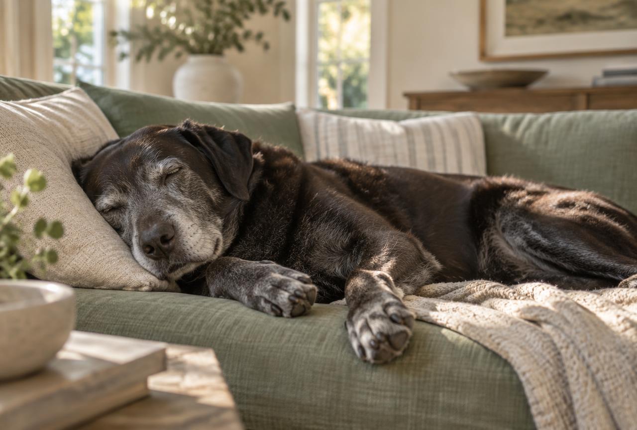 Cover photo for the article Why Do Dogs Sleep So Much? Hours by Age and Breed