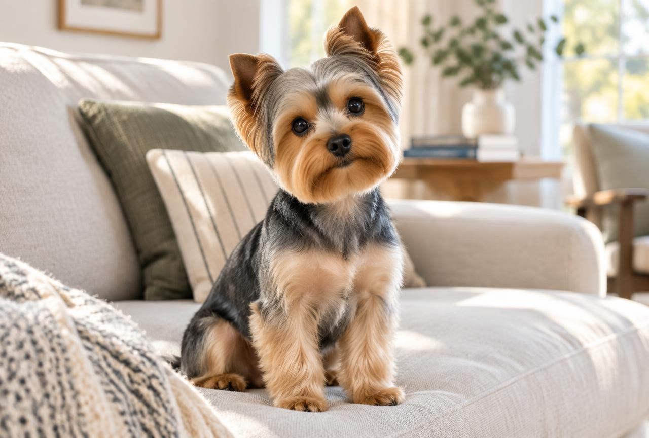 Yorkshire Terrier dog portrait